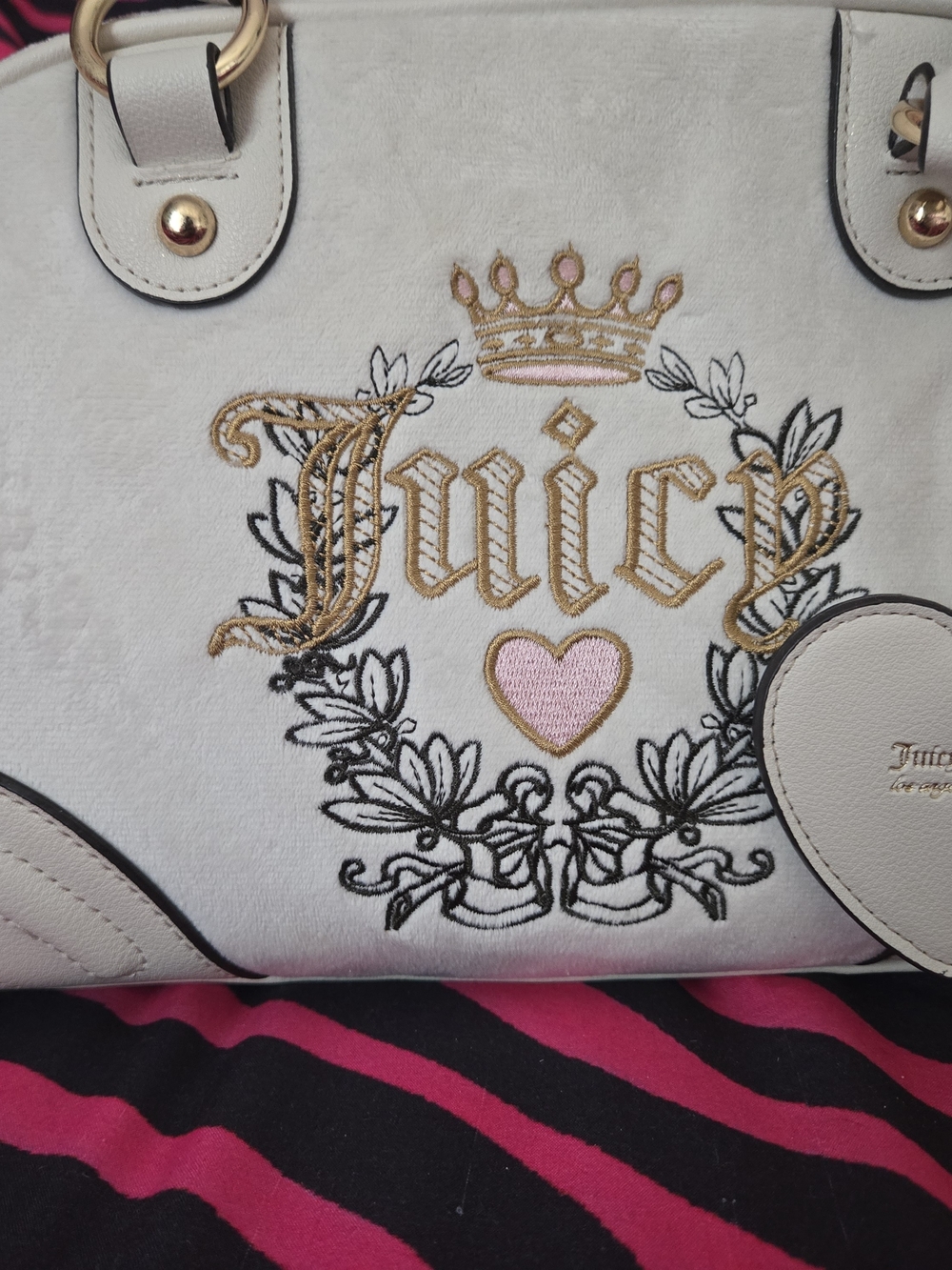 Juicy Couture White Bowler Bag